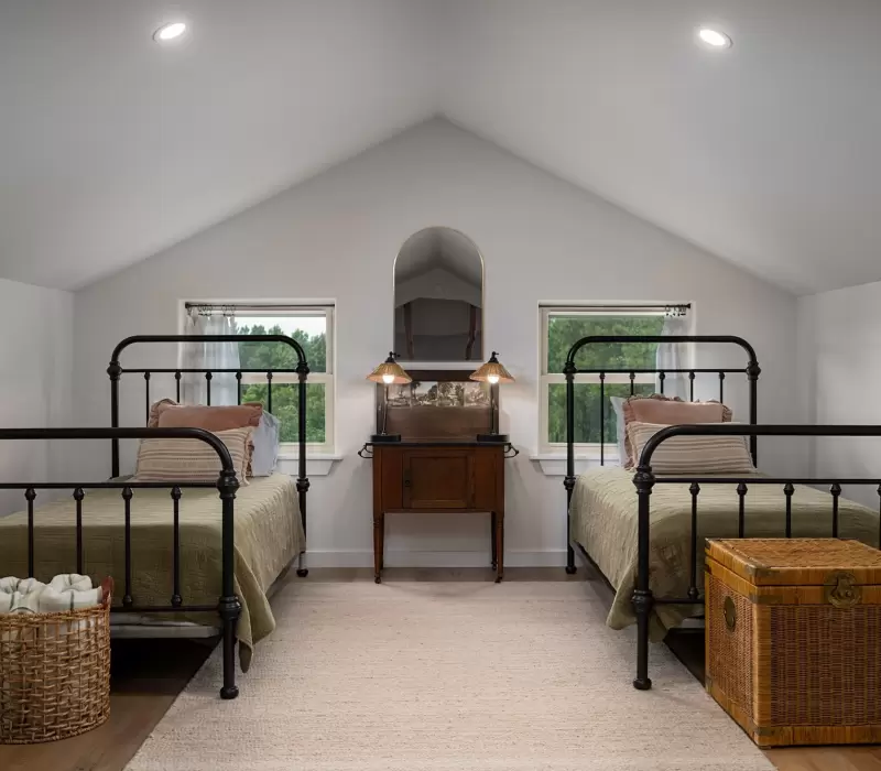 Twin Beds in Loft